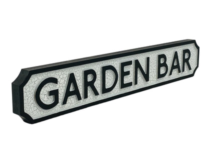 Garden Bar | Vintage-Style Street Sign