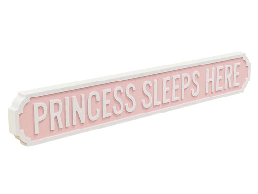 Princess/Prince Sleeps Here | Vintage-Style Street Sign