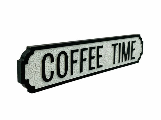 Coffee Time | Vintage-Style Street Sign