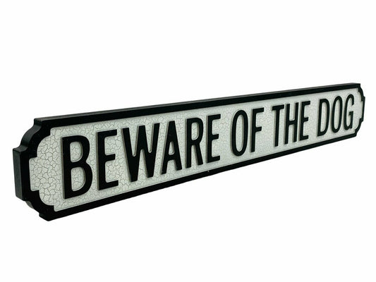 Beware Of The Dog | Vintage-Style Street Sign