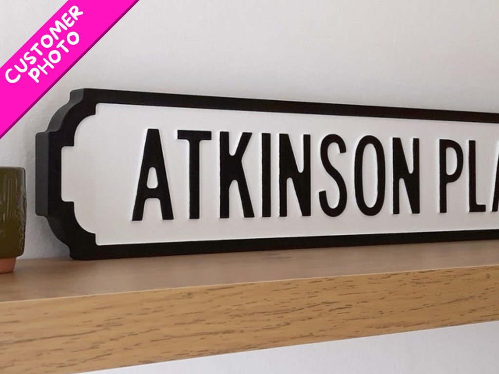 Personalised Vintage-Style Street Sign
