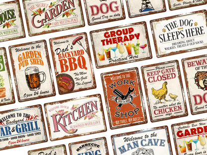 Grumpy Old Football Fan | Rustic Effect Metal Sign