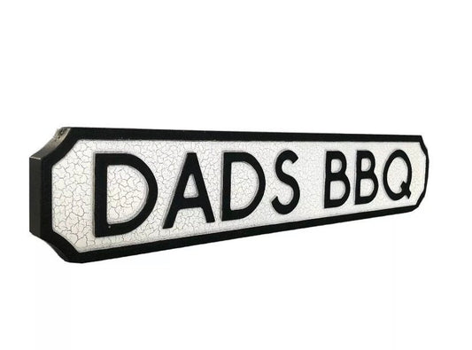 Dad's BBQ | Vintage-Style Street Sign
