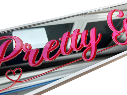 Pretty Girl Avenue - Mirror Sign