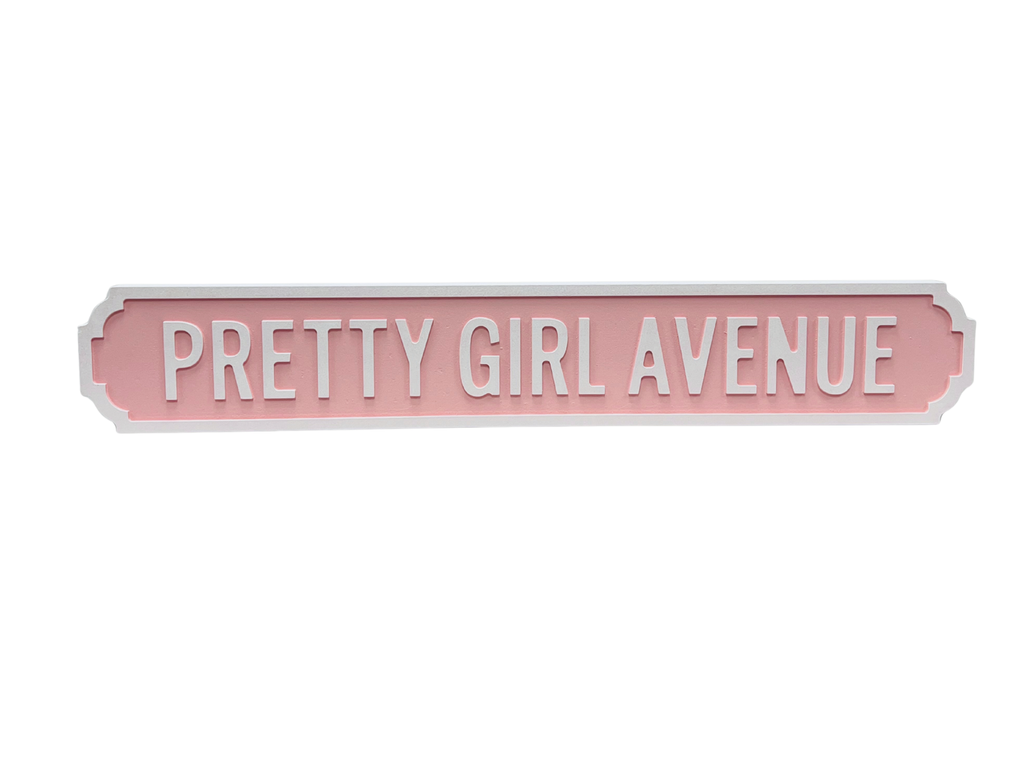 Pretty Girl Avenue - Wooden Street Sign
