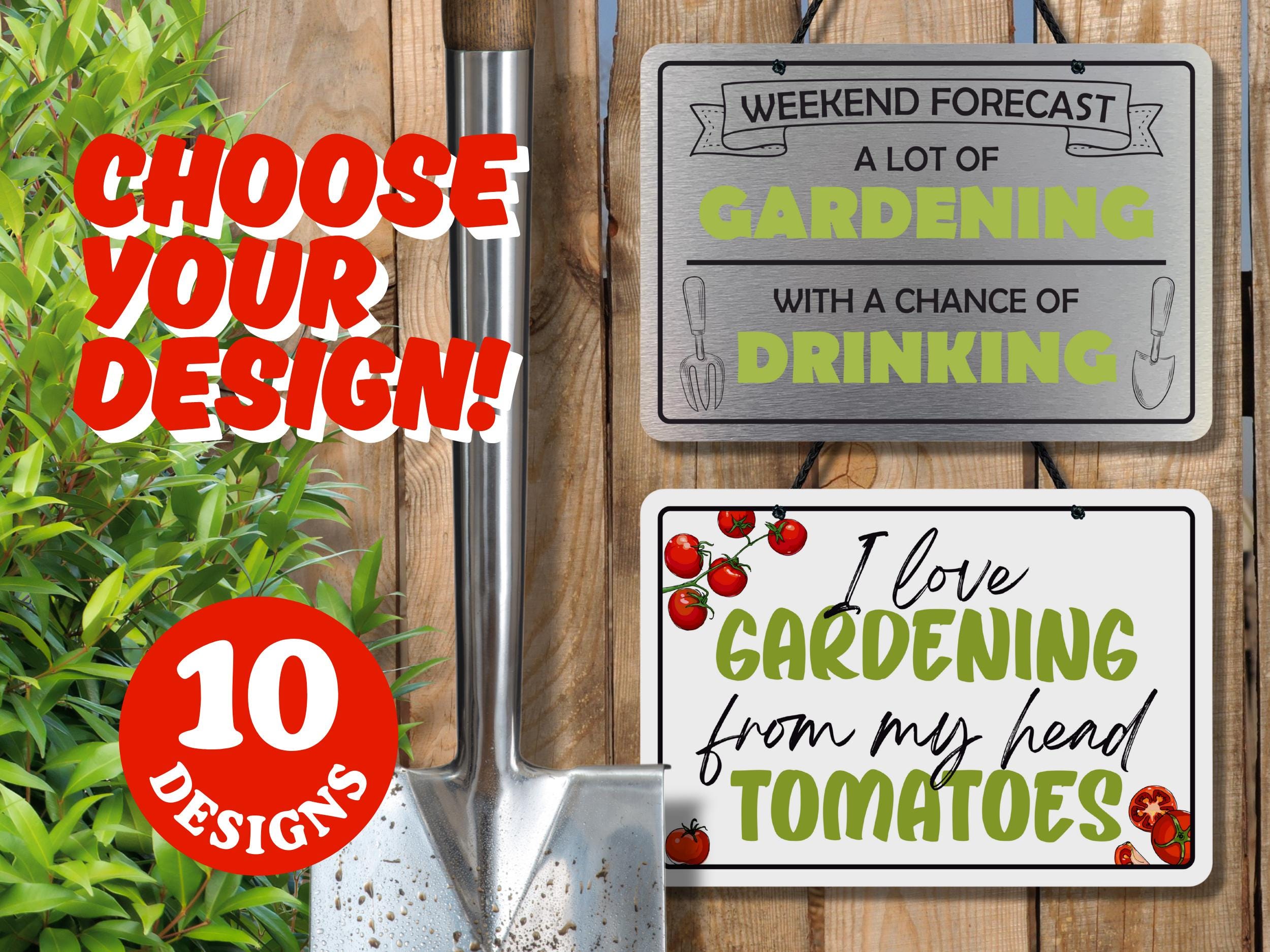 Gardening Lover | Metal Signs (10 designs to choose from)