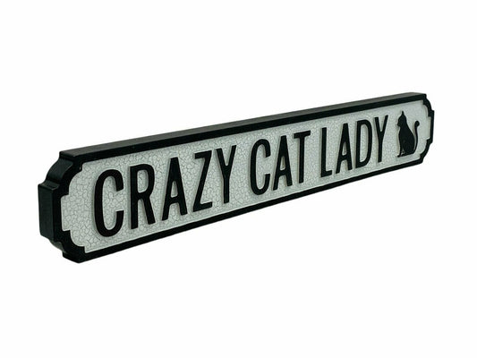 Crazy Cat Lady | Vintage-Style Street Sign