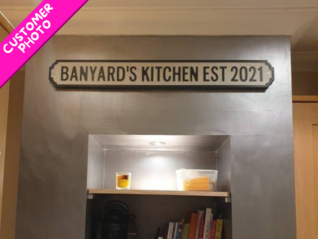 Personalised Vintage-Style Street Sign