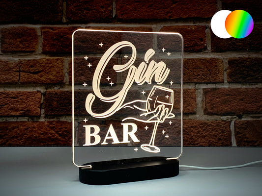 Gin Bar | LED Light Up Sign