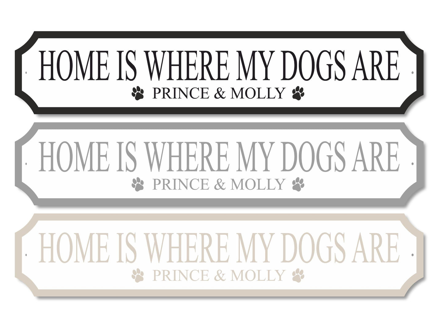 Personalised Dog Names | Acrylic Street Sign