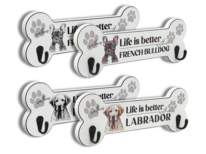 Dog Breed Illustration | Bone-Shaped Lead Hanger