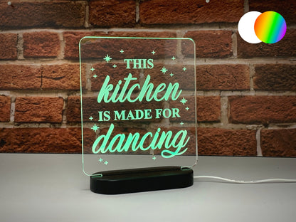 This Kitchen Is Made For Dancing | LED Light Up Sign