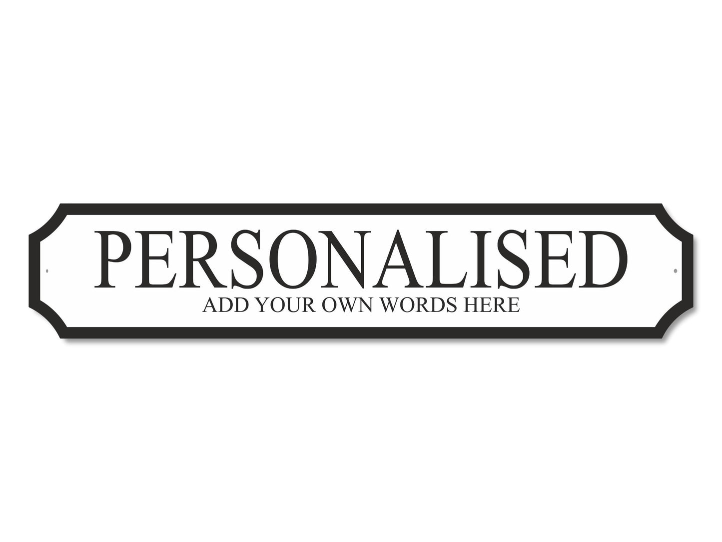 Bespoke 2 Lines | Acrylic Street Sign