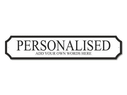 Bespoke 2 Lines | Acrylic Street Sign