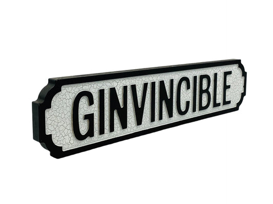 Ginvincible | Vintage-Style Street Sign