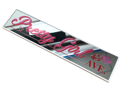Pretty Girl Avenue - Mirror Sign