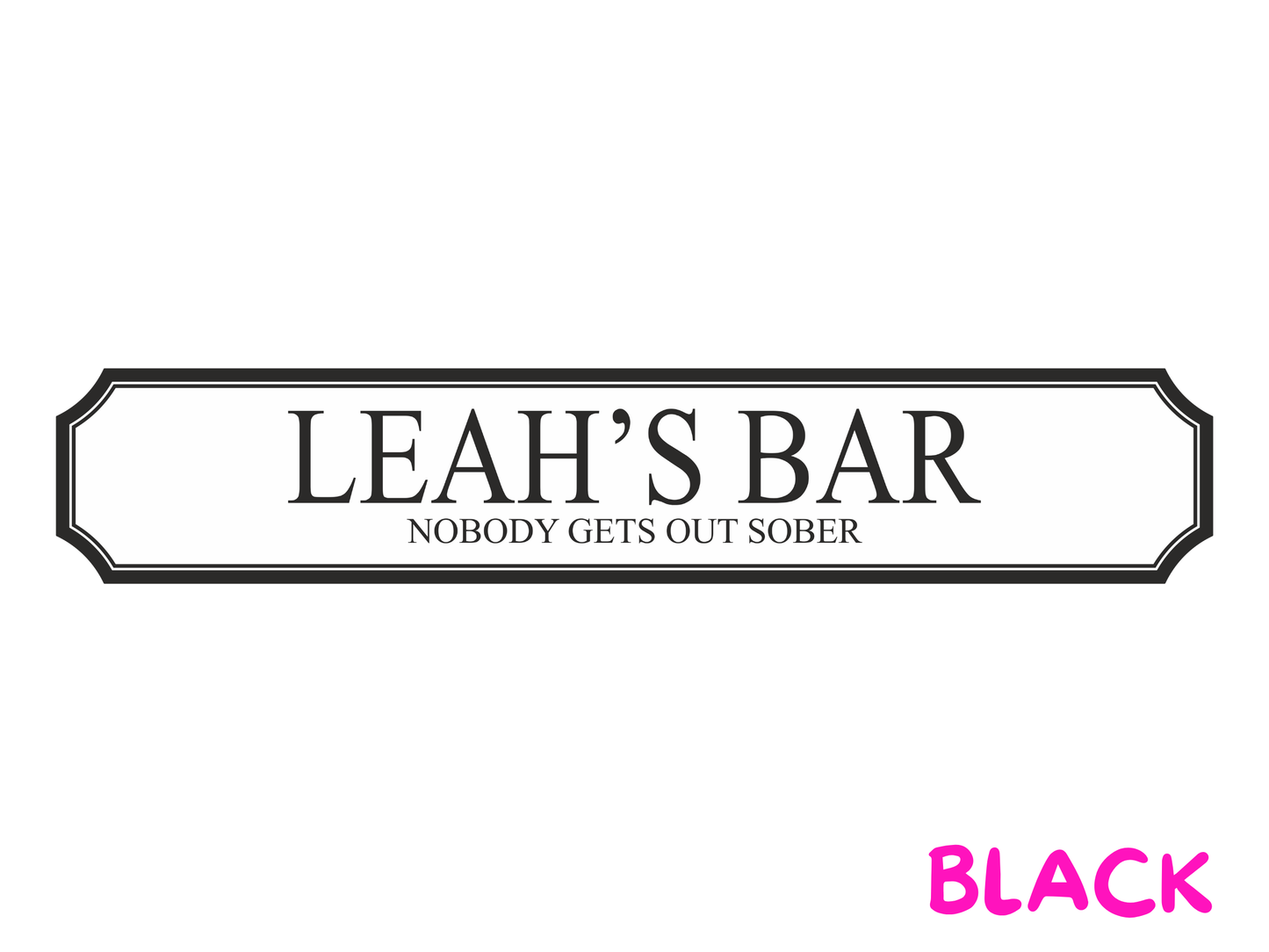 Personalised Home Bar | Wooden Sign (3 Colour Options)