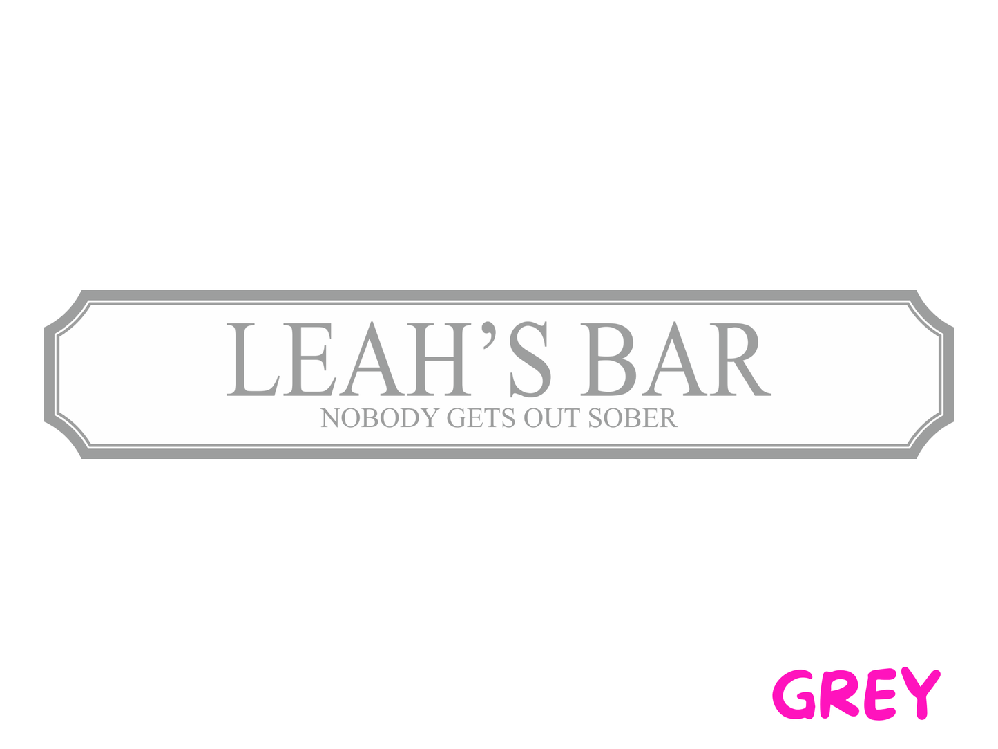 Personalised Home Bar | Wooden Sign (3 Colour Options)