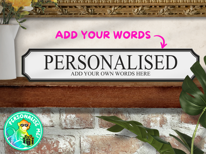 Personalised Bespoke | Wooden Sign (3 Colour Options)