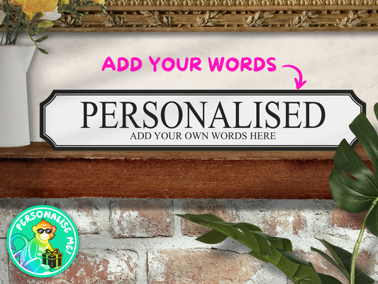 Personalised Bespoke | Wooden Sign (3 Colour Options)