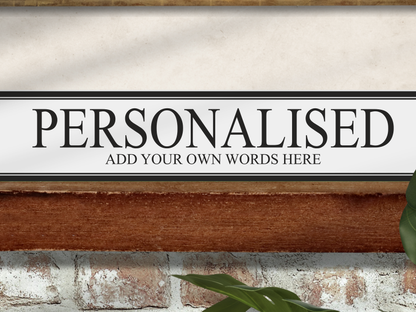 Personalised Bespoke | Wooden Sign (3 Colour Options)