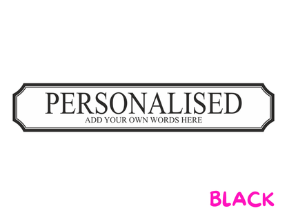 Personalised Bespoke | Wooden Sign (3 Colour Options)