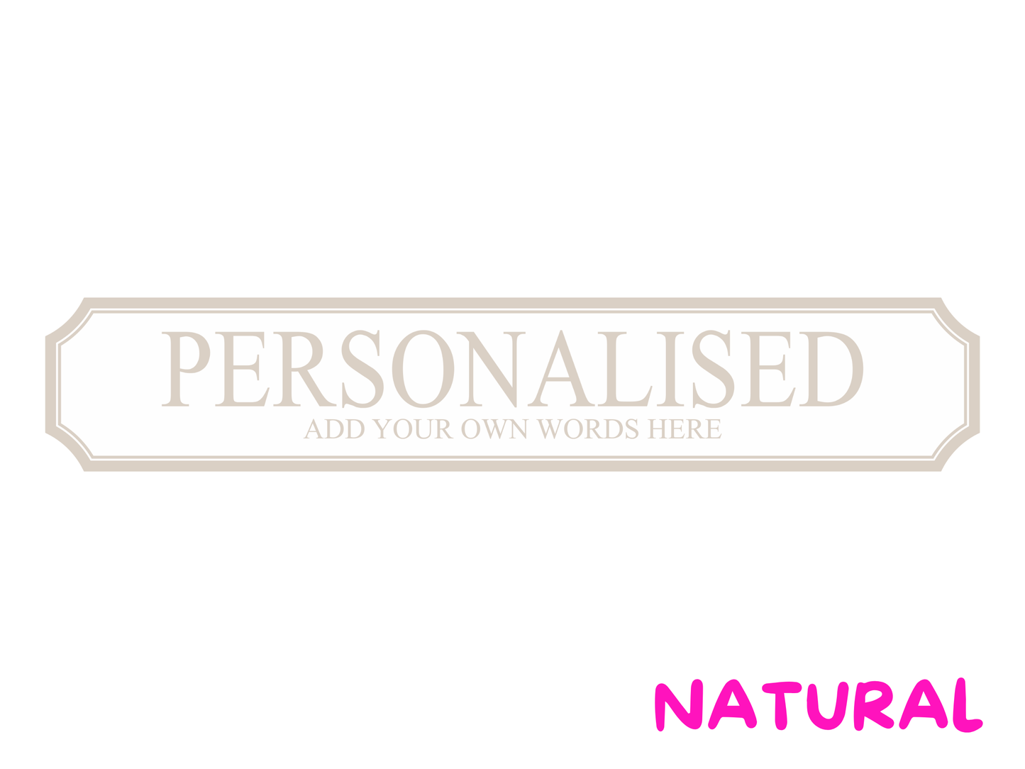 Personalised Bespoke | Wooden Sign (3 Colour Options)