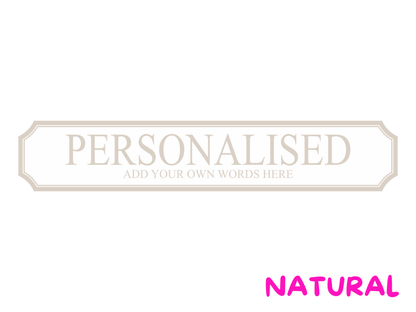 Personalised Bespoke | Wooden Sign (3 Colour Options)