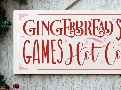 Cosy Christmas Sign | Hanging Christmas Sign