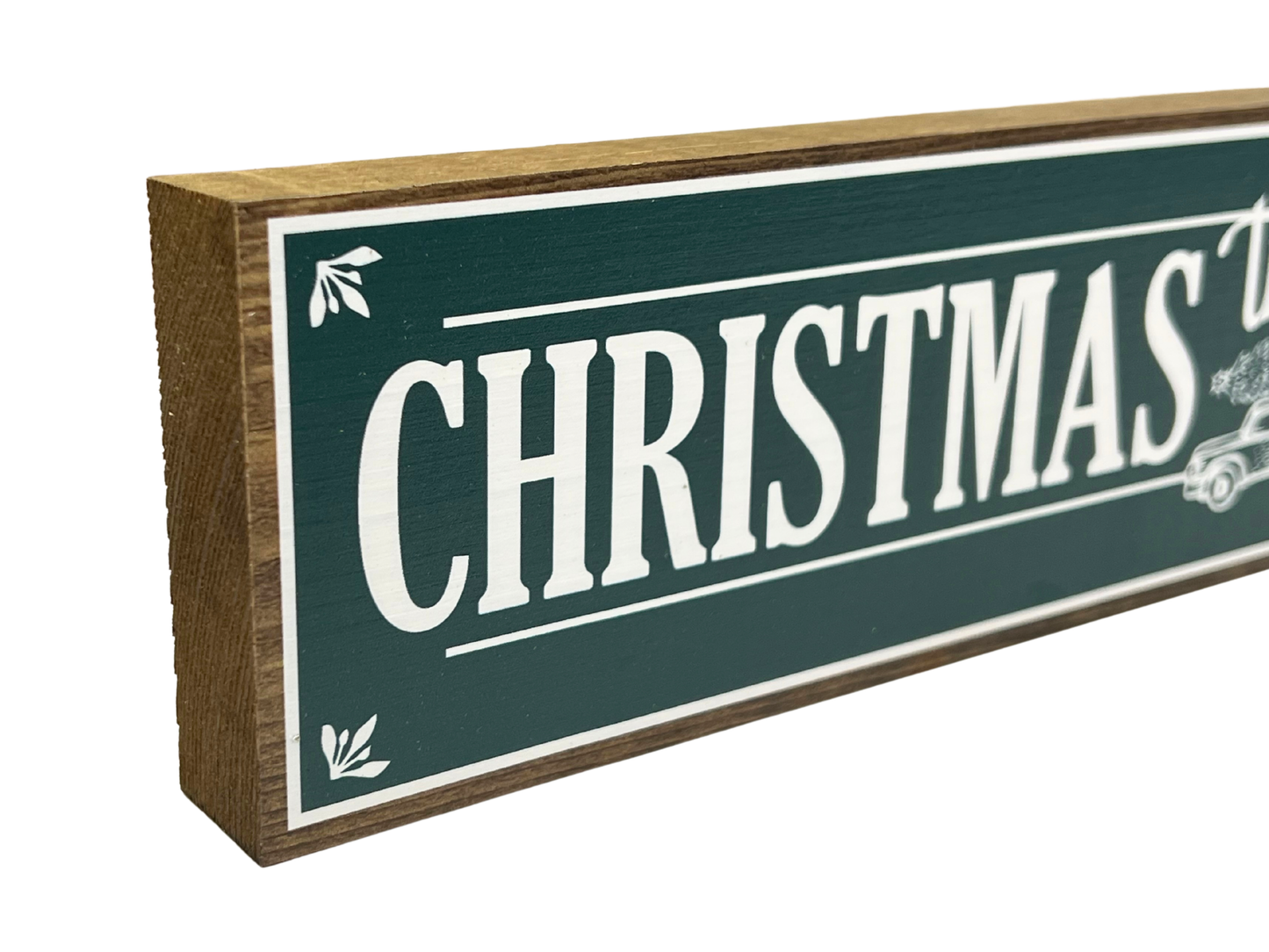 Christmas Tree Farm | Rustic Christmas Shelf Sitter