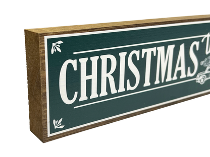 Christmas Tree Farm | Rustic Christmas Shelf Sitter