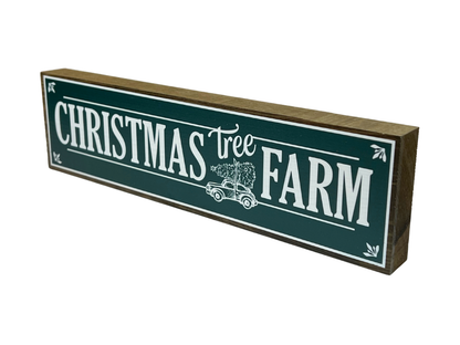 Christmas Tree Farm | Rustic Christmas Shelf Sitter