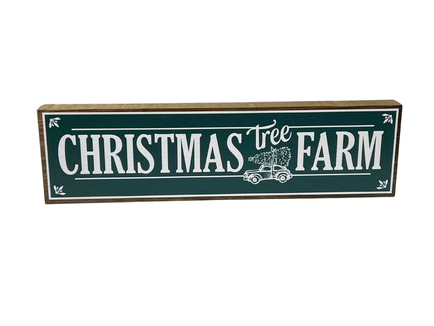 Christmas Tree Farm | Rustic Christmas Shelf Sitter