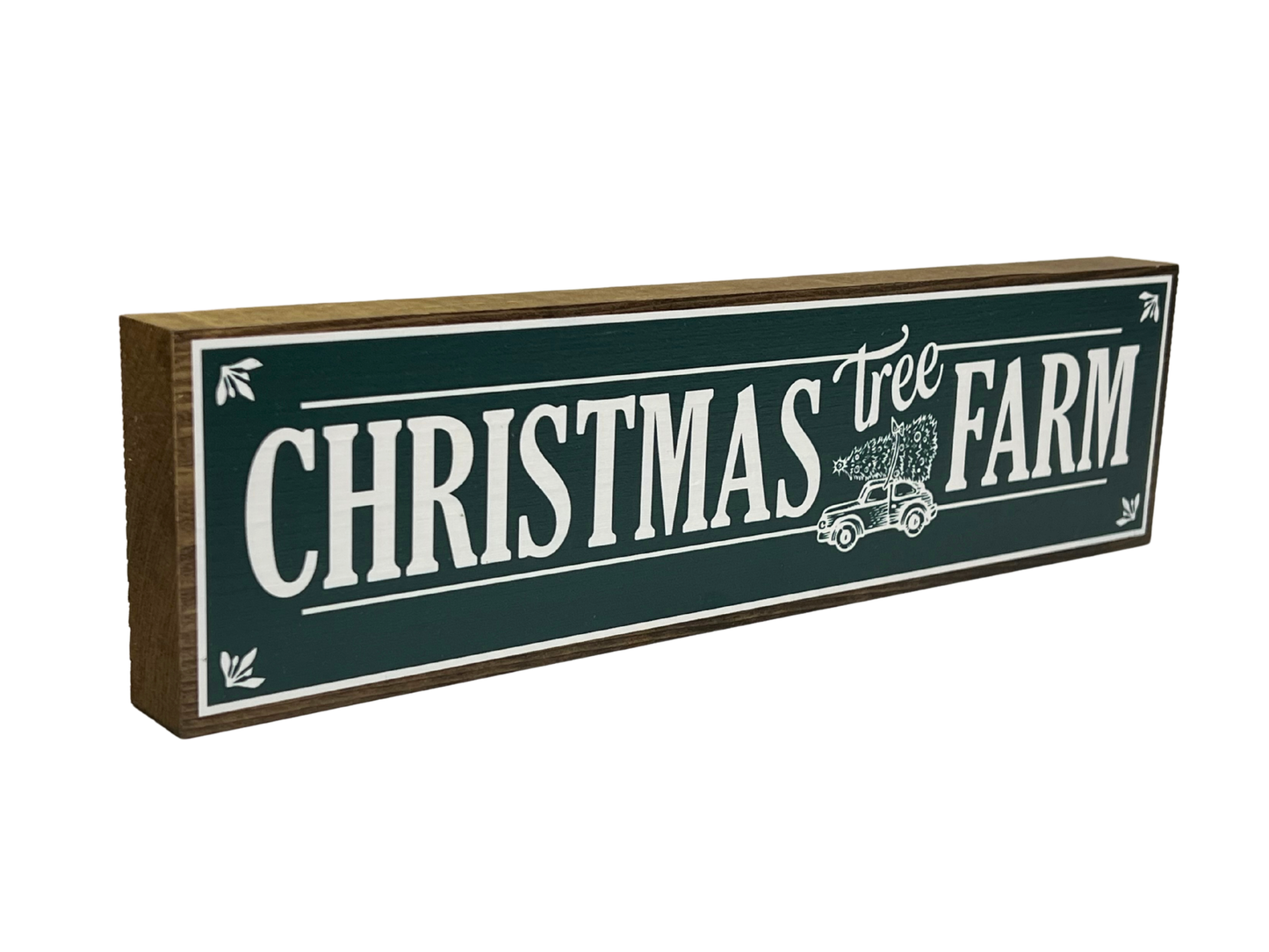 Christmas Tree Farm | Rustic Christmas Shelf Sitter