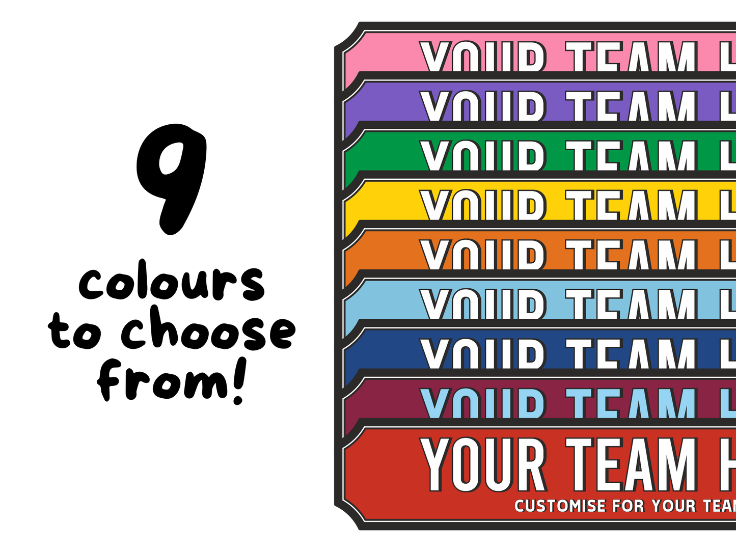 Personalised Football Team - Vintage Block