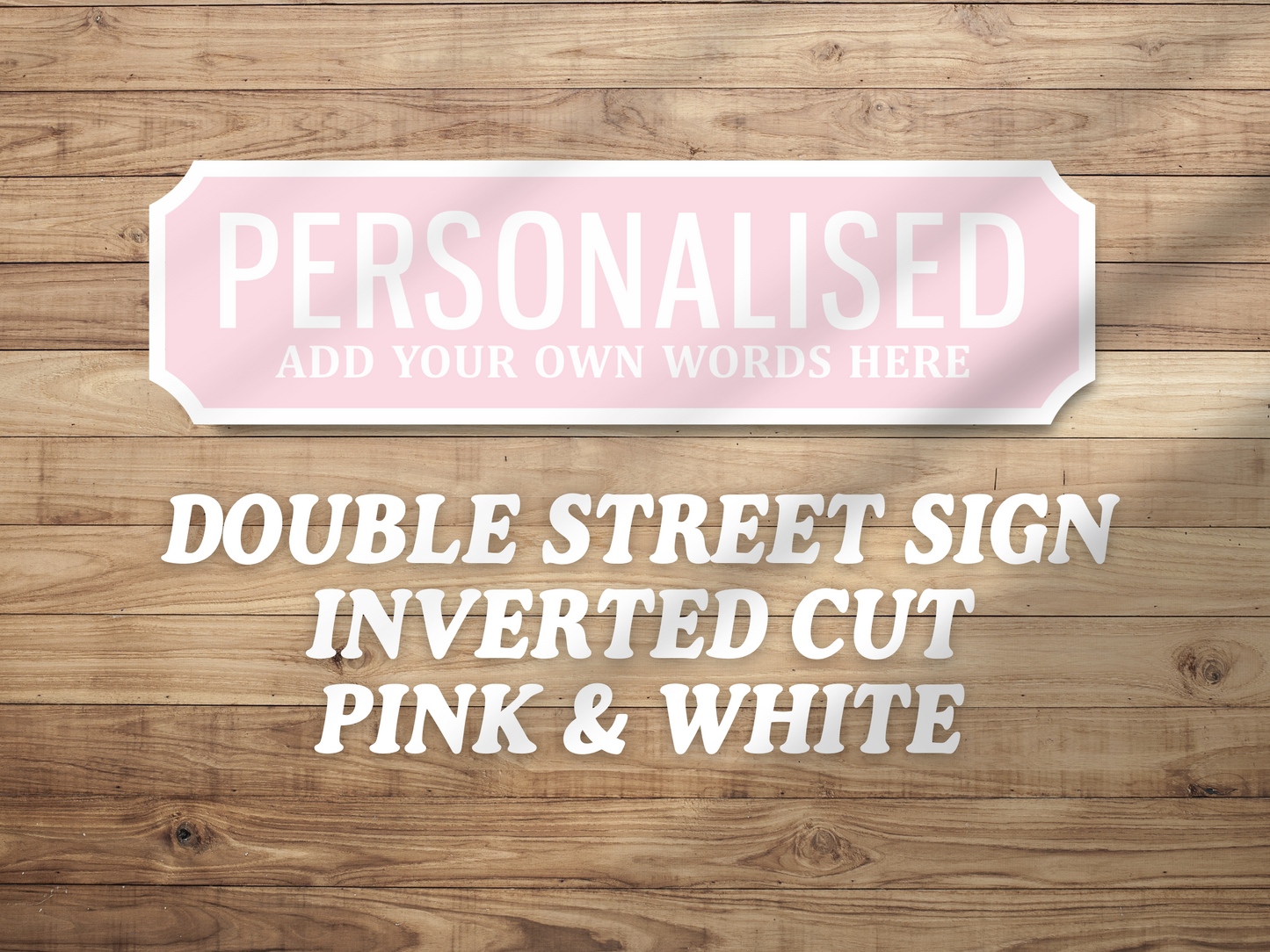 Personalised Double Line Vintage-Style Street Sign