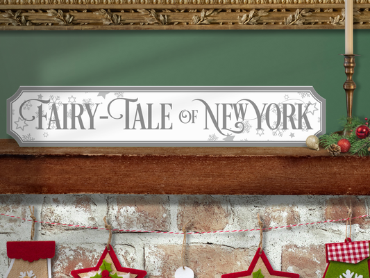 Fairy Tale of New York | Wooden Christmas Sign