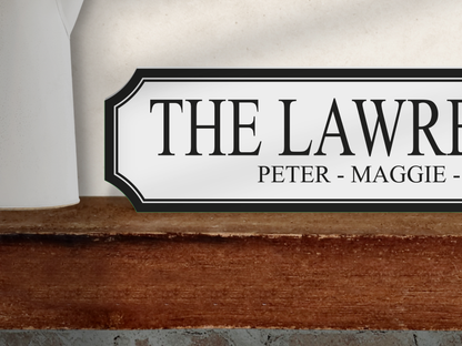 Personalised Family Name | Wooden Sign (3 Colour Options)