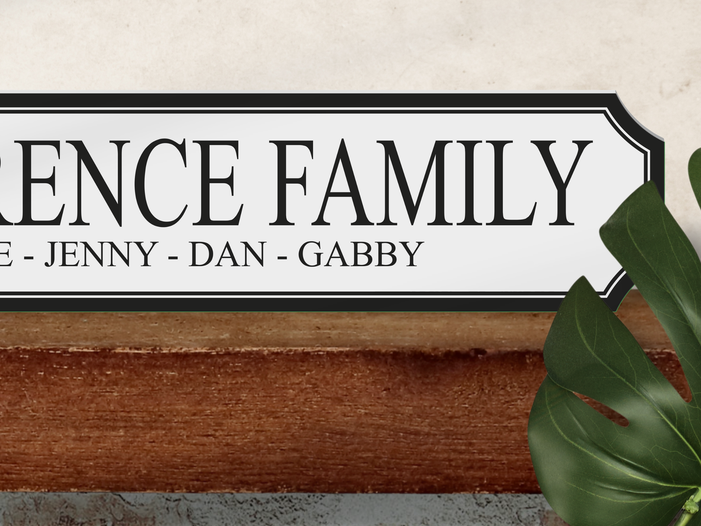 Personalised Family Name | Wooden Sign (3 Colour Options)