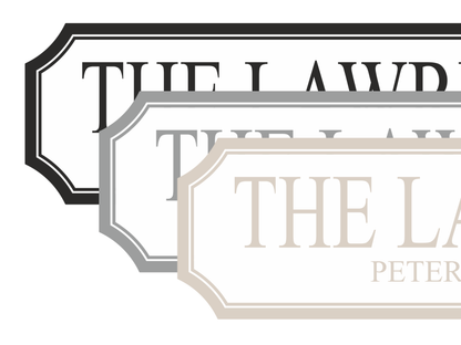 Personalised Family Name | Wooden Sign (3 Colour Options)