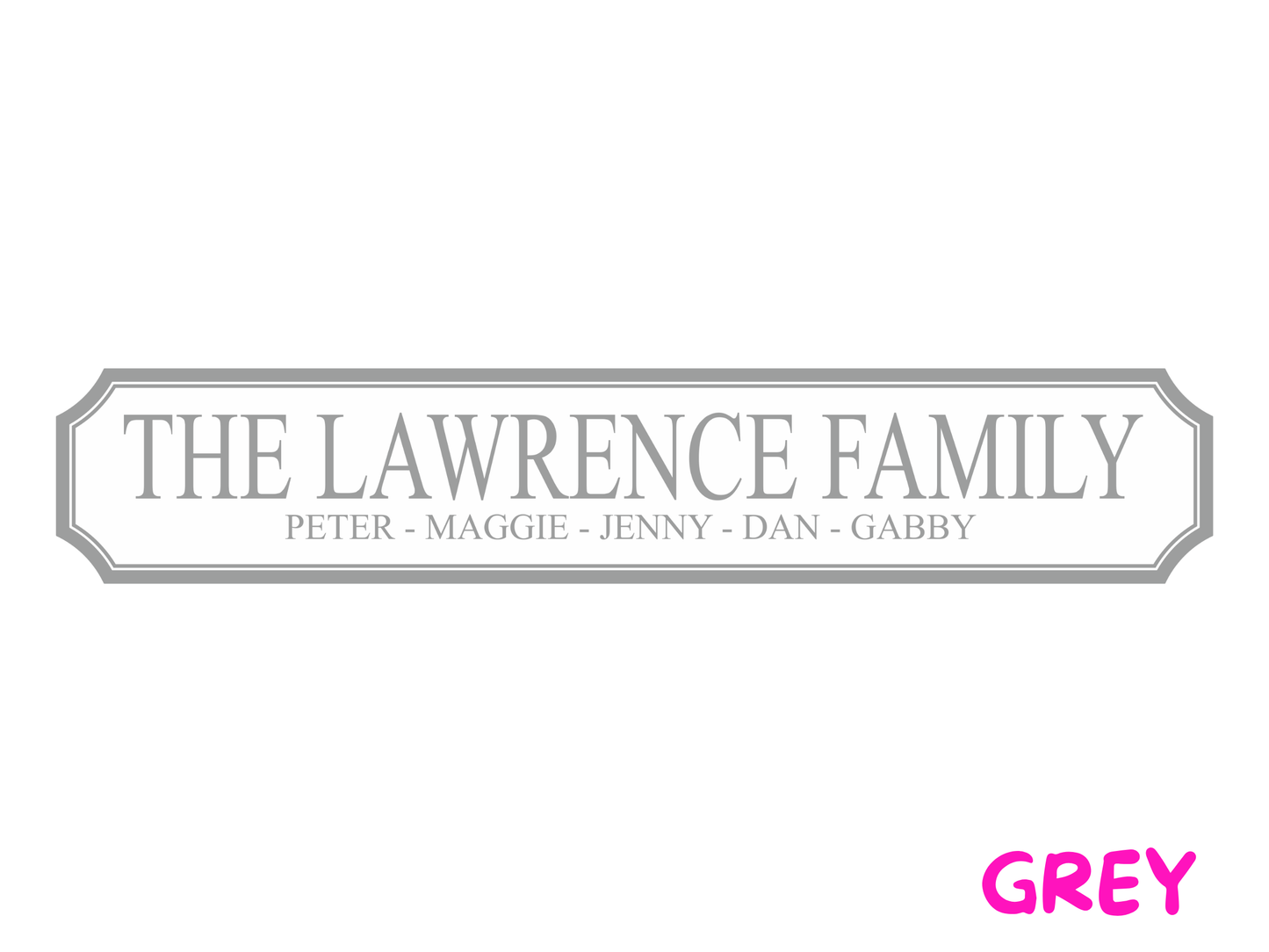 Personalised Family Name | Wooden Sign (3 Colour Options)