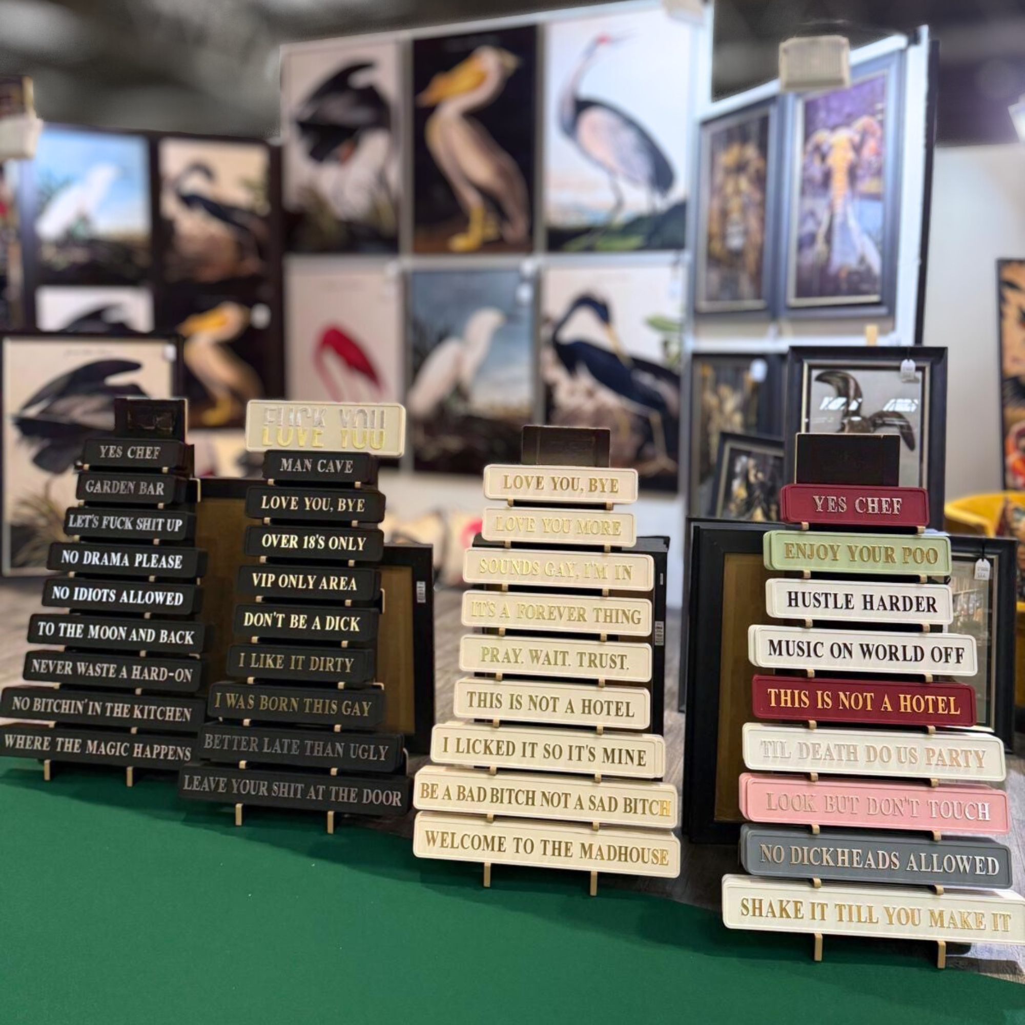 Signature Foil Sign Floor Display Stand