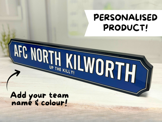 Personalised Football Team - Vintage Block