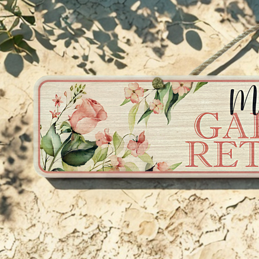 Personalised Outdoor Sign 'Garden Retreat'