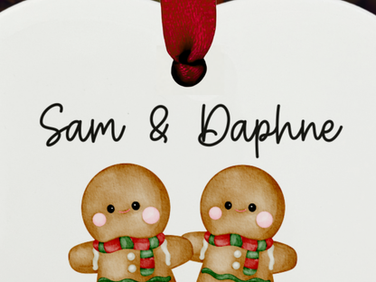 Personalised Couple's First Christmas - Christmas Tree Ornament