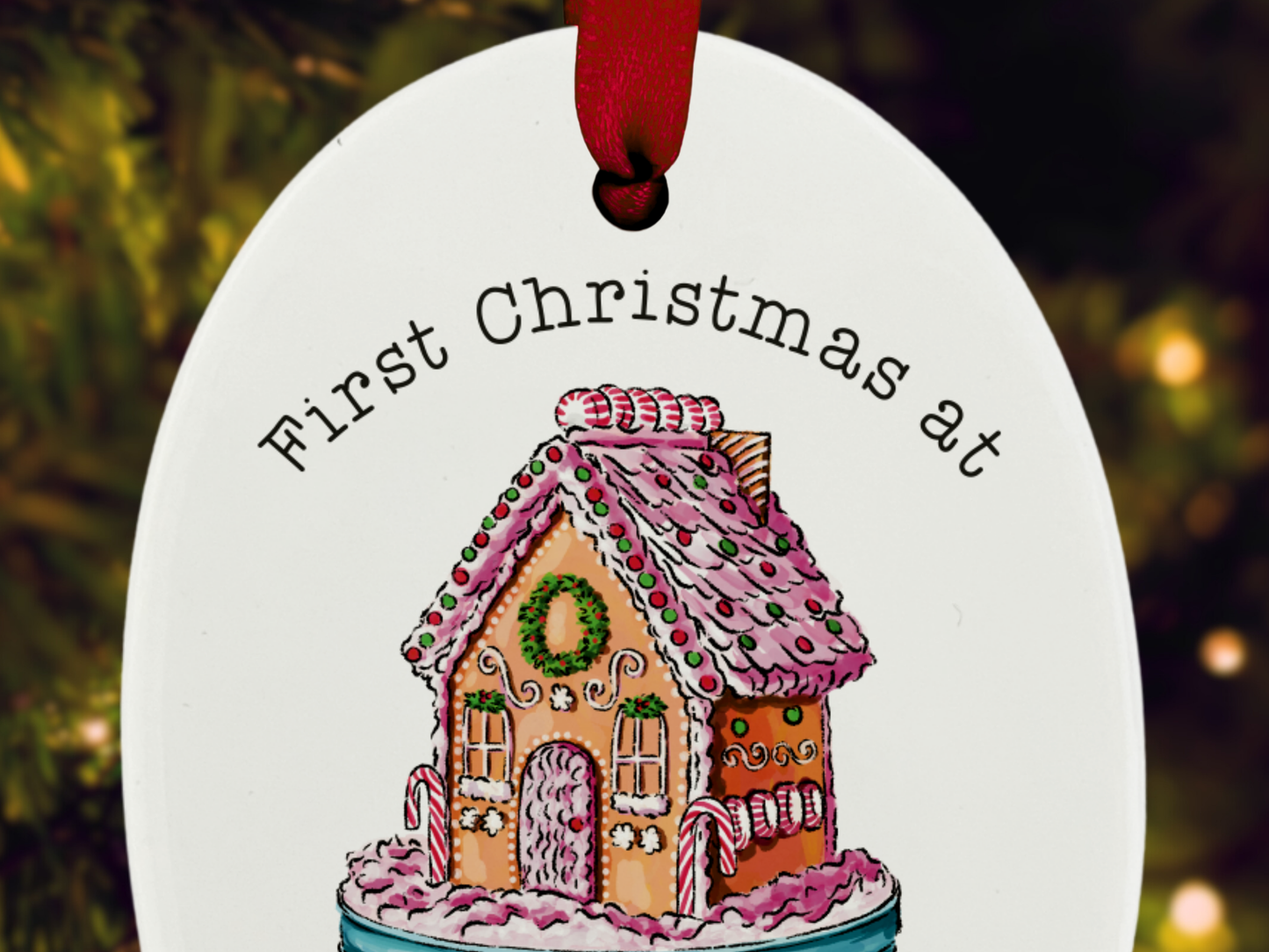 Personalised First Christmas New House - Christmas Tree Ornament