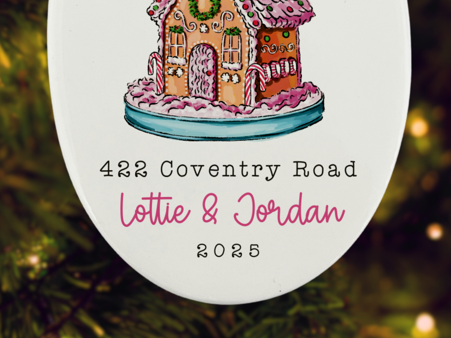 Personalised First Christmas New House - Christmas Tree Ornament