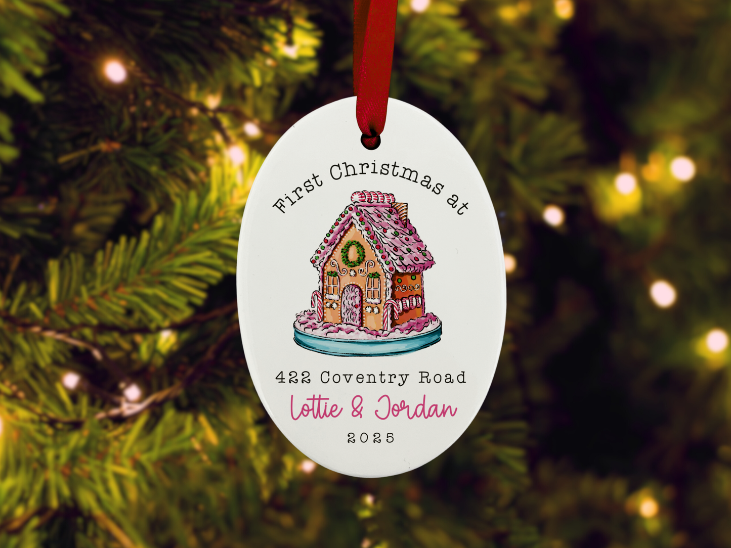 Personalised First Christmas New House - Christmas Tree Ornament