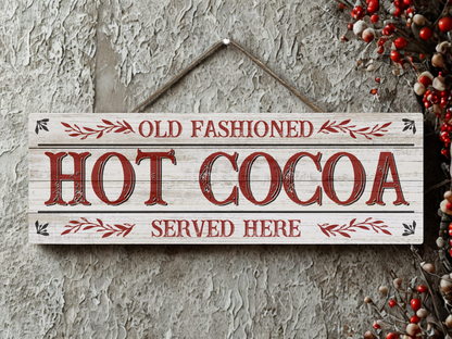 Hot Cocoa | Hanging Christmas Sign