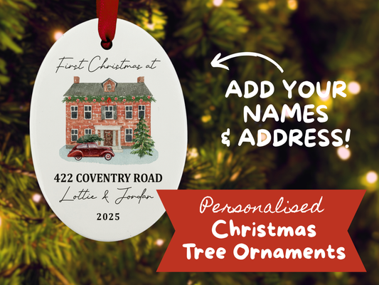 Personalised New Home - First Christmas Tree Ornament
